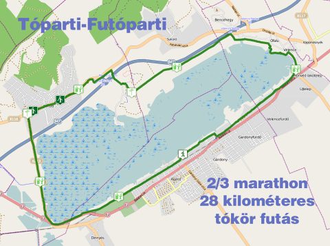 Velencei tó kör futás 2019