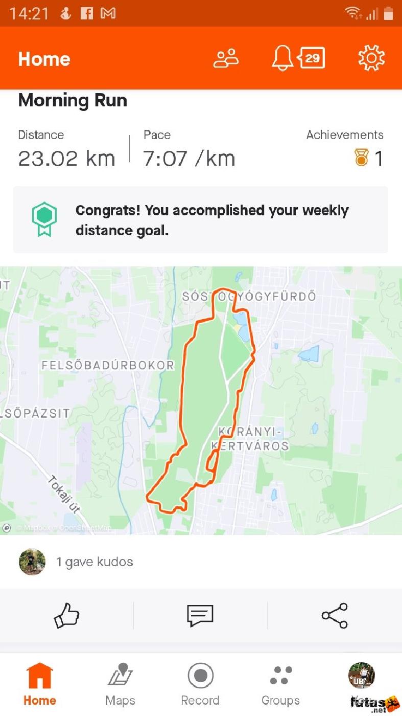 Futás adatok, térképpel Gergely Ágnes Brigitta futó Screenshot_20230129-142132_Strava.jpg