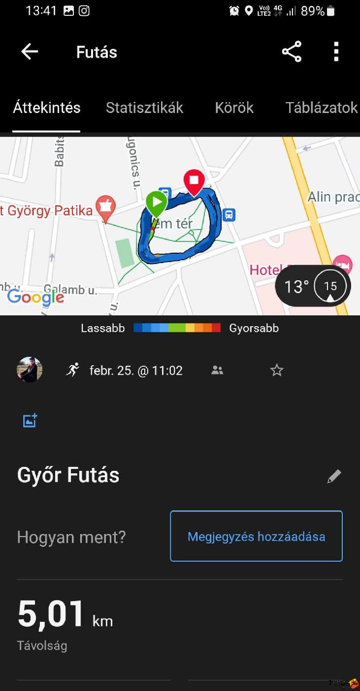 screenshot of Garmin connect Gasparics Monika futó yours truly_2024_02_25.jpg